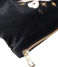 Elizabeth Scarlett Bows Velvet Mini Pouch