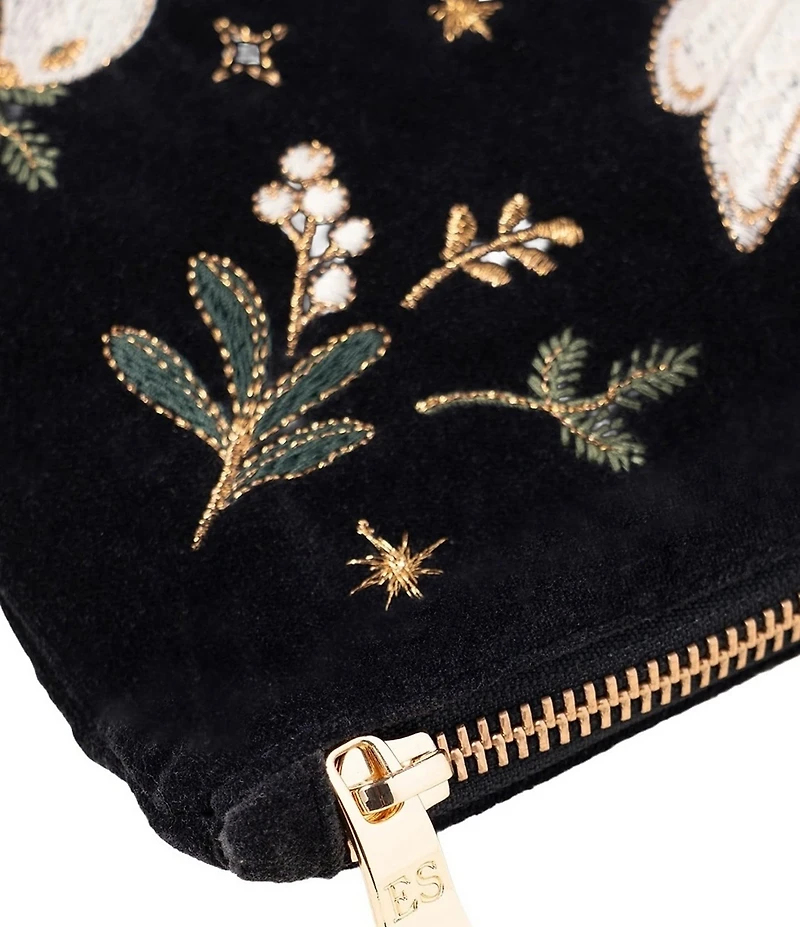 Elizabeth Scarlett Doves of Peace Velvet Everyday Pouch