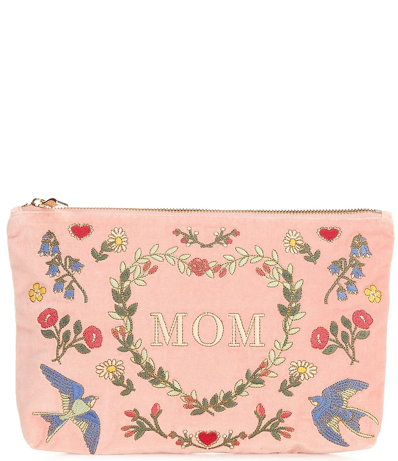 Elizabeth Scarlett Earth Goddess Mom Velvet Everyday Pouch Bag