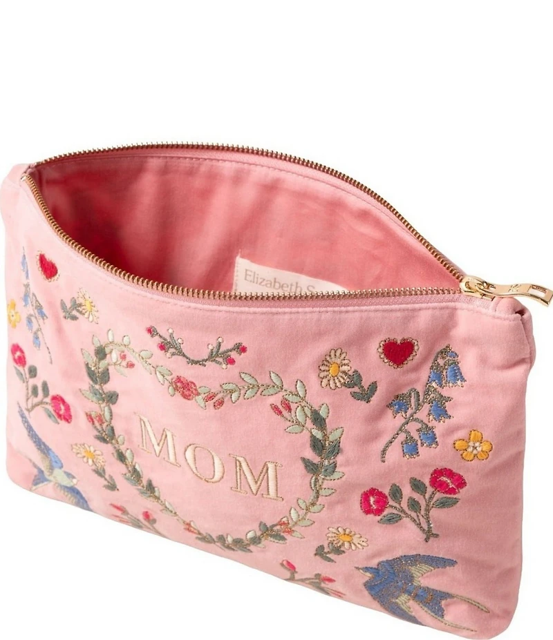 Elizabeth Scarlett Earth Goddess Mom Velvet Everyday Pouch Bag