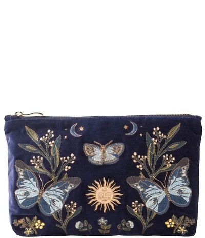Elizabeth Scarlett Enchanted Butterfly Velvet Everyday Pouch