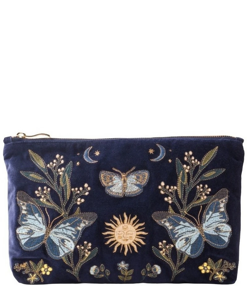 Elizabeth Scarlett Enchanted Butterfly Velvet Everyday Pouch