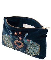 Elizabeth Scarlett Peacock Floral Everyday Pouch
