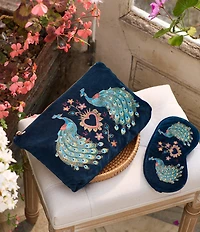 Elizabeth Scarlett Peacock Floral Everyday Pouch