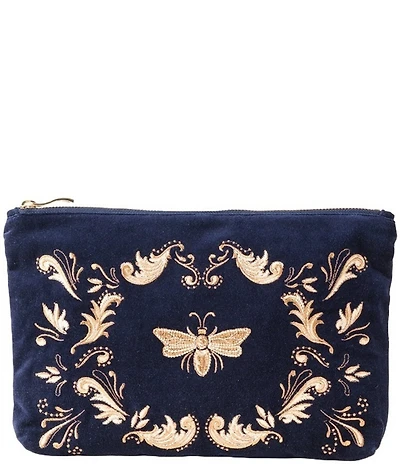 Elizabeth Scarlett Provencale Bee Velvet Everyday Pouch