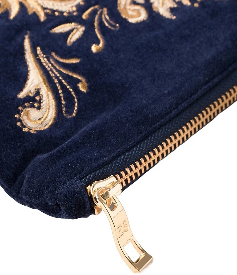 Elizabeth Scarlett Provencale Bee Velvet Everyday Pouch