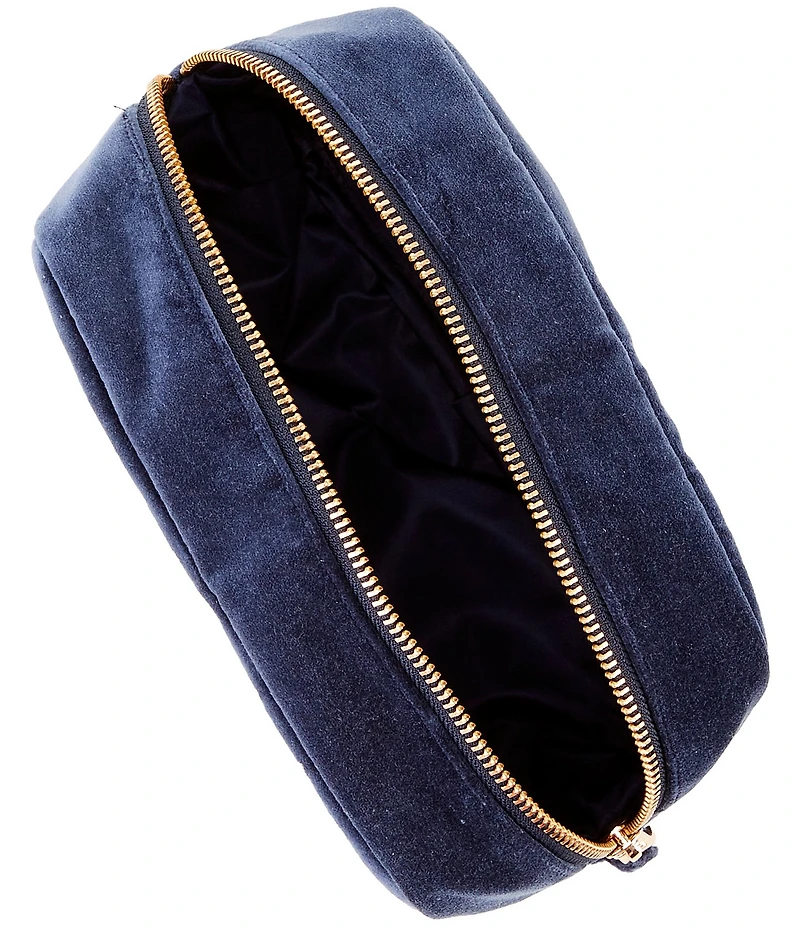 Elizabeth Scarlett Tree of Life Velvet Embroidered Makeup Bag