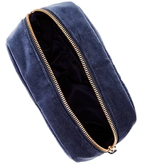 Elizabeth Scarlett Tree of Life Velvet Embroidered Makeup Bag