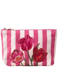 Elizabeth Scarlett Tulip Stripe Cotton Everyday Pouch