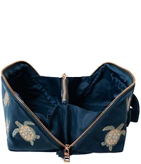 Elizabeth Scarlett Turtle Conservation Open Flat Makeup Bag