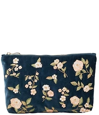 Elizabeth Scarlett Wild Rose Velvet Everyday Pouch