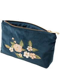 Elizabeth Scarlett Wild Rose Velvet Mini Pouch