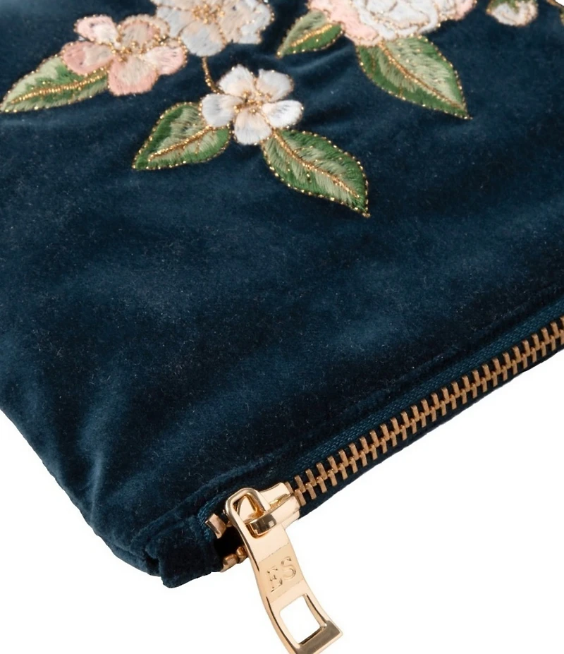 Elizabeth Scarlett Wild Rose Velvet Mini Pouch