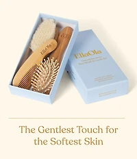 EllaOla 3-Piece Bamboo Brush & Comb Set