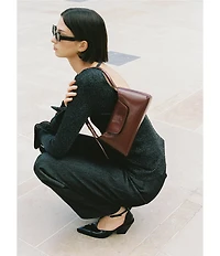Elleme Paris Envelope Patent Leather East-West Shoulder Bag