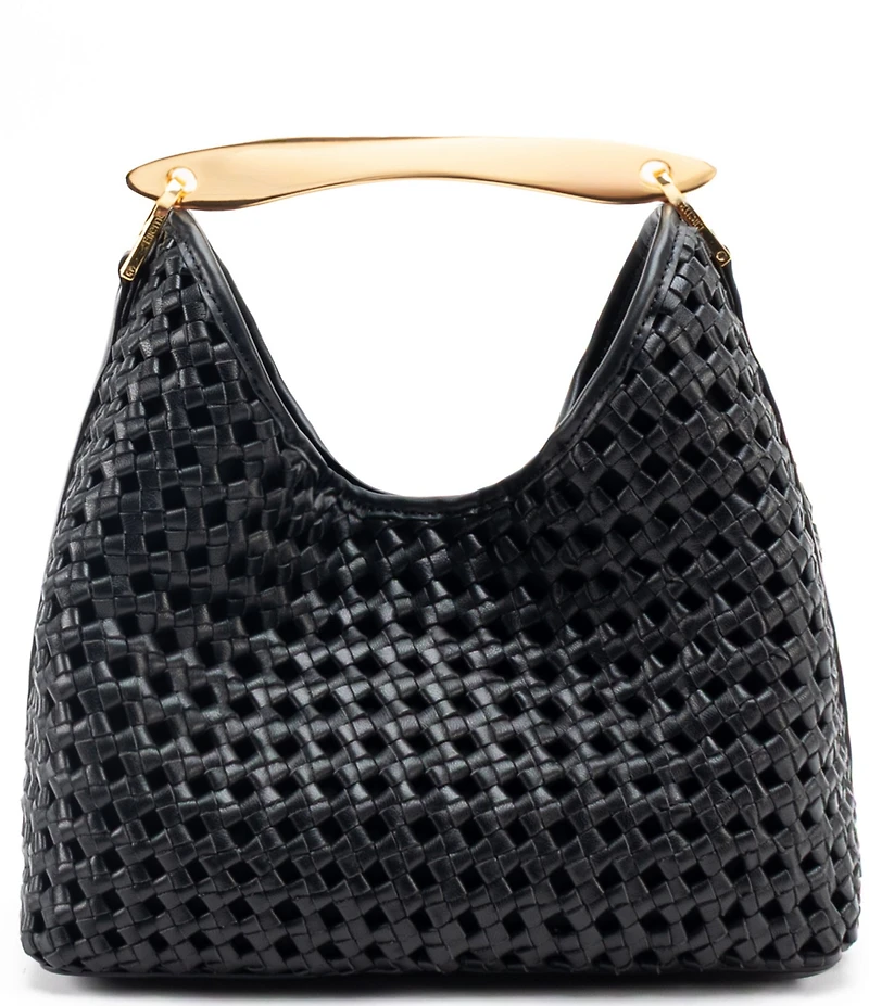 Elleme Paris Large Boomerang Woven East West Handle Bag