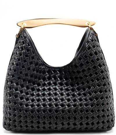 Elleme Paris Large Boomerang Woven East West Handle Bag