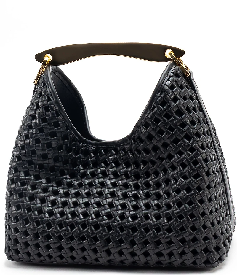 Elleme Paris Large Boomerang Woven East West Handle Bag
