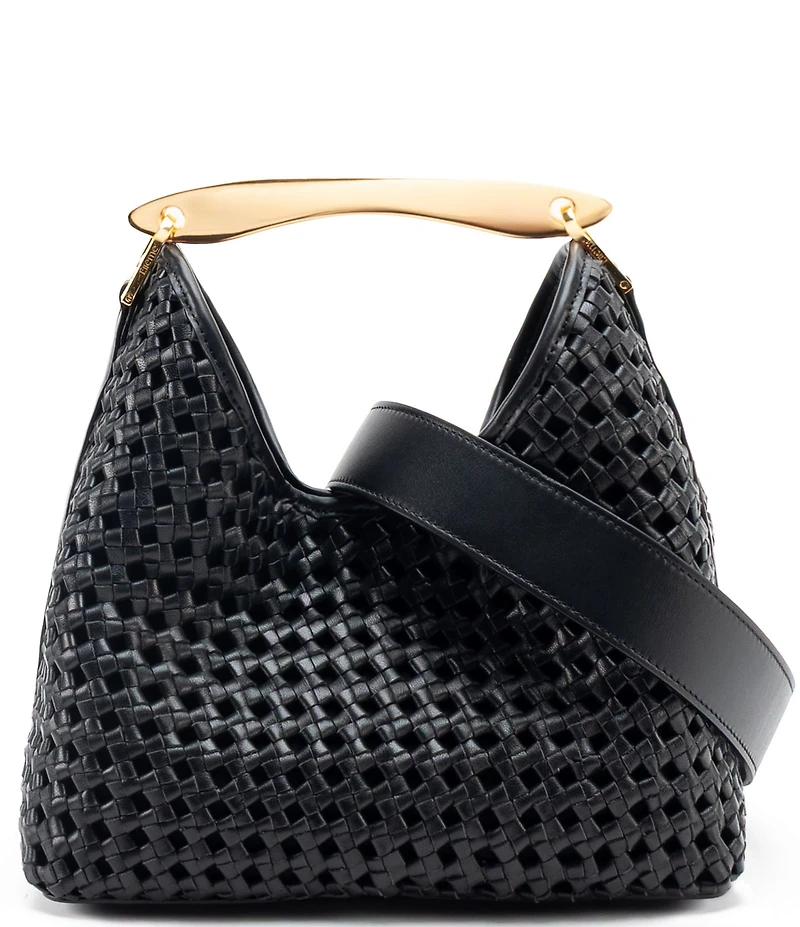 Elleme Paris Large Boomerang Woven East West Handle Bag