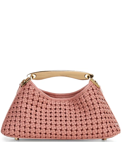 Elleme Paris Mini Boomerang Woven Leather East-West Clutch