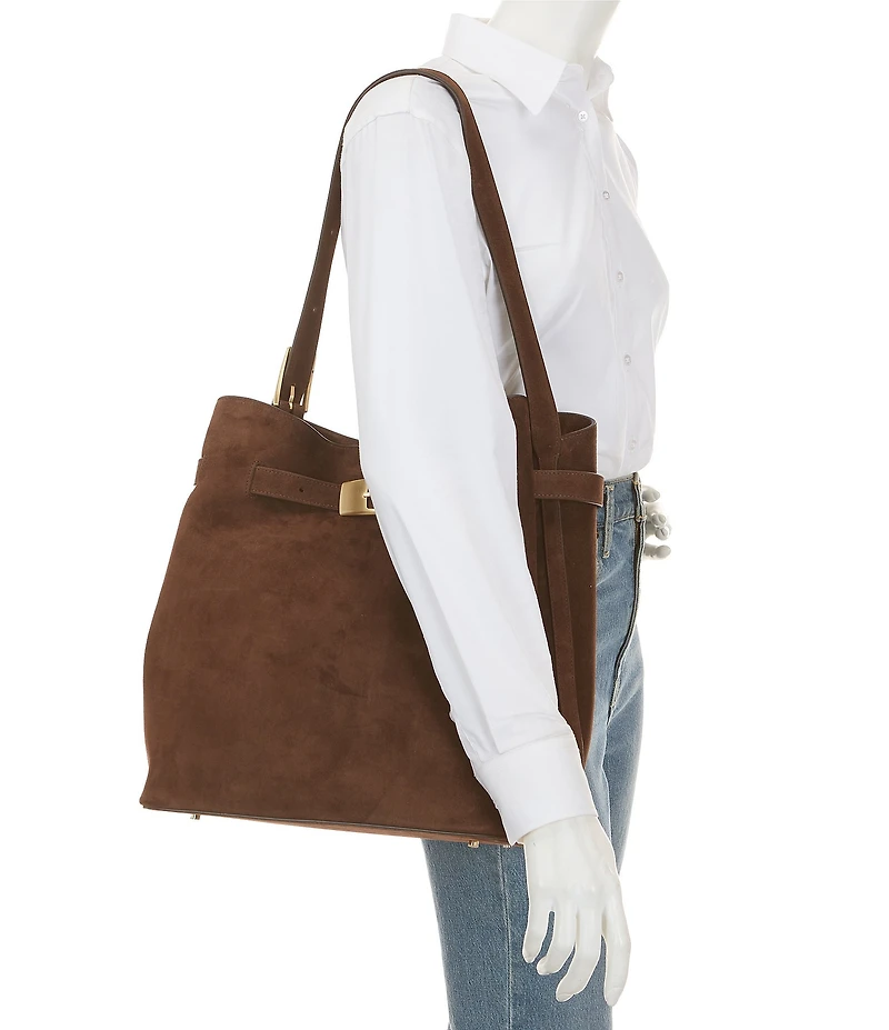 Elleme Paris Suede Belt Tote Bag