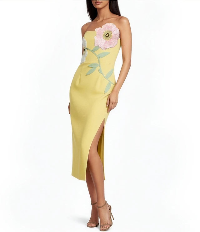 muse by marchesa hydrangea a-line sweetheart neckline linen blend dress Adeline – A & M Enterprises Bridal main image 1