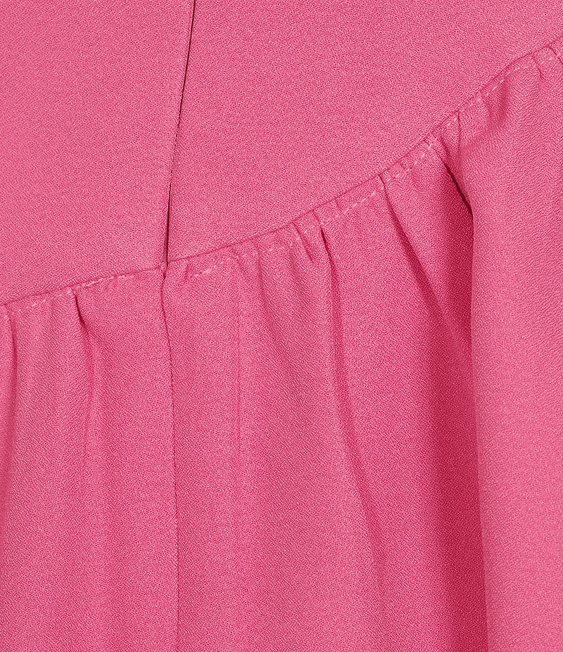 ELLIATT Laurel Strapless Ruffled Hi-Low Maxi Dress