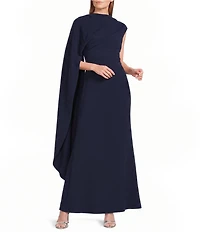 ELLIATT Leonara Asymmetric Cape Dress