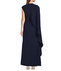 ELLIATT Leonara Asymmetric Cape Dress