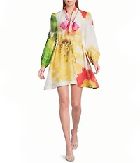 ELLIATT Lilia Long Sleeve Mini Dress