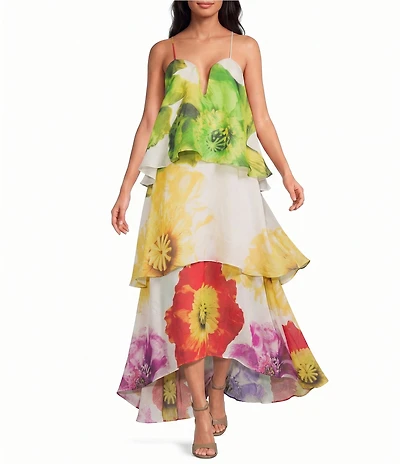 ELLIATT Lilia Tiered Floral Gown