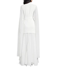 ELLIATT Odelia Cape Sleeve Gown