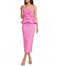 ELLIATT Orelia Pleated Midi Dress