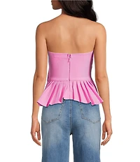 ELLIATT Orelia Pleated Strapless Top