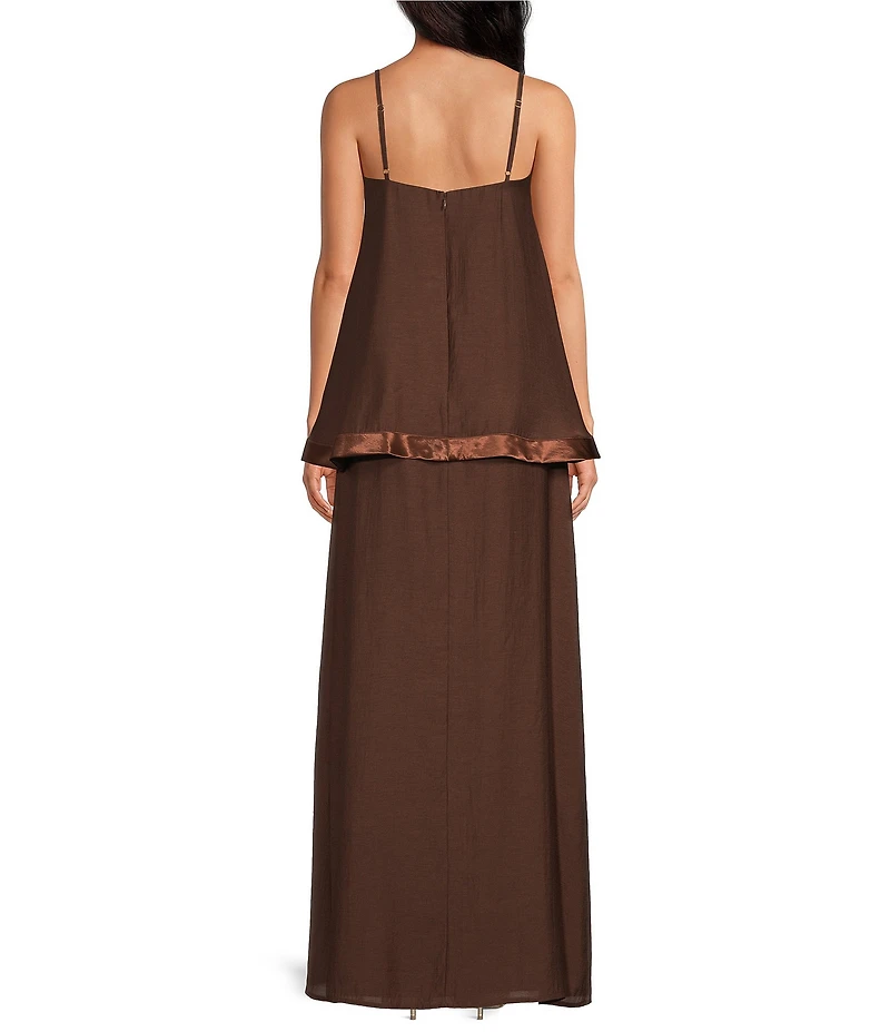 ELLIATT Rosera Satin Bow Maxi Dress