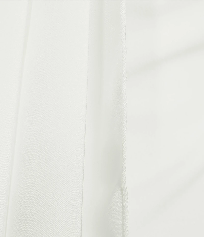 ELLIATT Skye Stretch Crepe Off-The-Shoulder Long Sleeve Satin Neck Tie Top