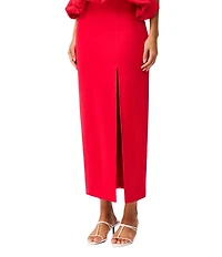 ELLIATT Yasmine Stretch Ponte Split Coordinating Midi Skirt