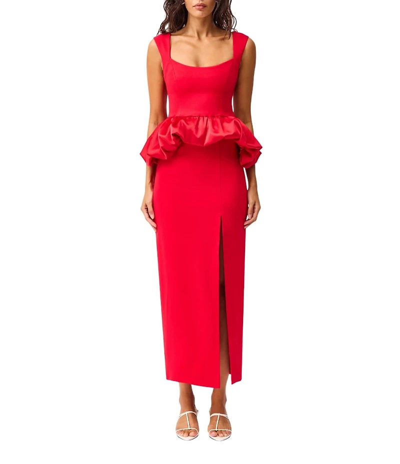 ELLIATT Yasmine Stretch Ponte Split Coordinating Midi Skirt