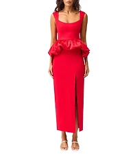 ELLIATT Yasmine Stretch Ponte Split Coordinating Midi Skirt