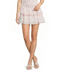 Ellie Ruched Ruffle Tiered Skort