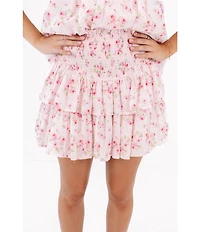 Ellie Ruched Ruffle Tiered Skort