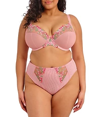 Elomi Aerith Cut & Sewn Floral Embroidered Plunge Underwire Bra