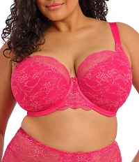 Elomi Darcie Lace Underwire Padded Half-Cup Bra