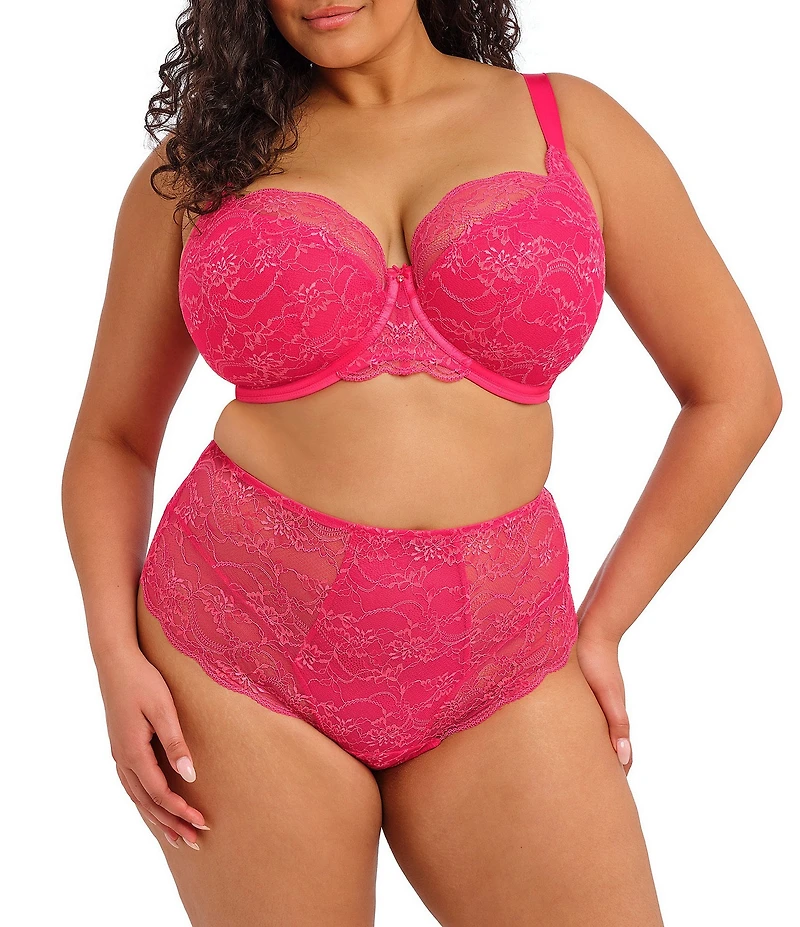 Elomi Darcie Lace Underwire Padded Half-Cup Bra