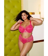 Elomi Darcie Lace Underwire Padded Half-Cup Bra