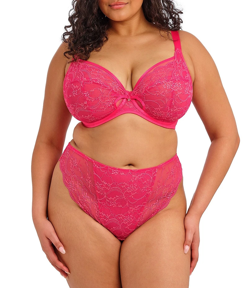 Elomi Darcie Lace Underwire Plunge Cut & Sewn Bra