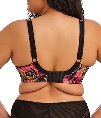 Elomi Morgan Lace-Trimmed Floral Full-Busted Contour U-Back Underwire Bra