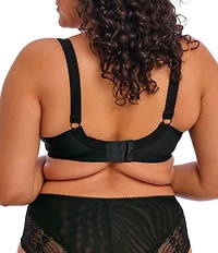 Elomi Morgan Lace-Trimmed Floral Full-Busted Contour U-Back Underwire Bra
