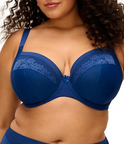 Elomi Nerina Full Busted Underwire Stretch Lace Plunge Bra