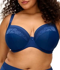 Elomi Nerina Full Busted Underwire Stretch Lace Plunge Bra